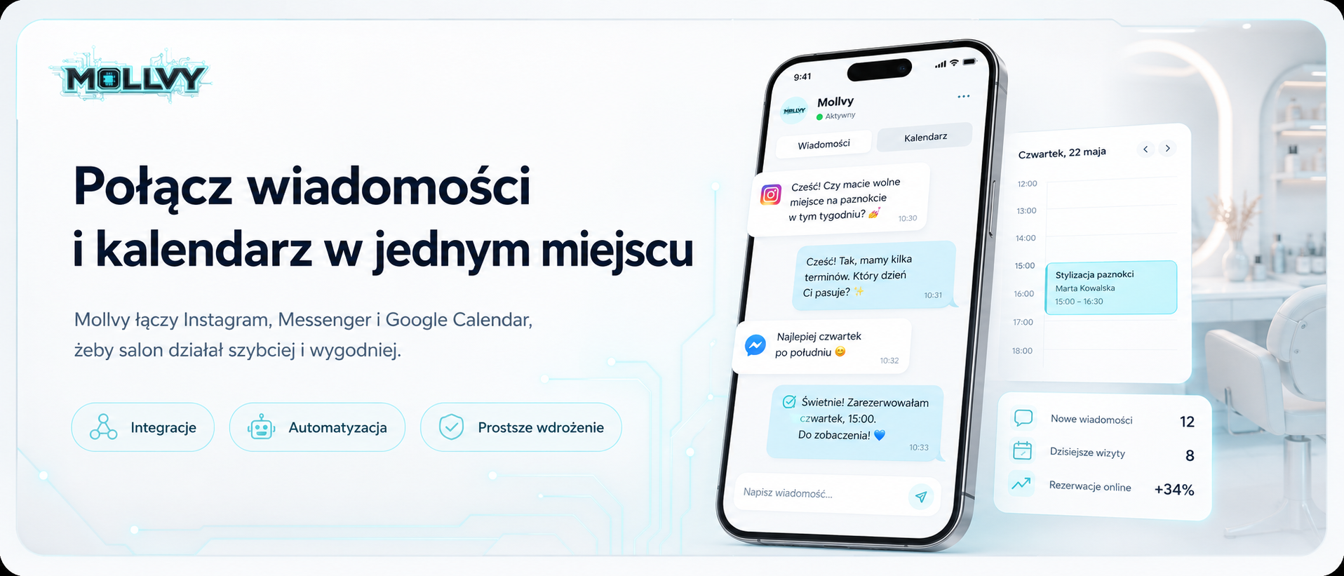 Połącz wiadomości i kalendarz w jednym miejscu
