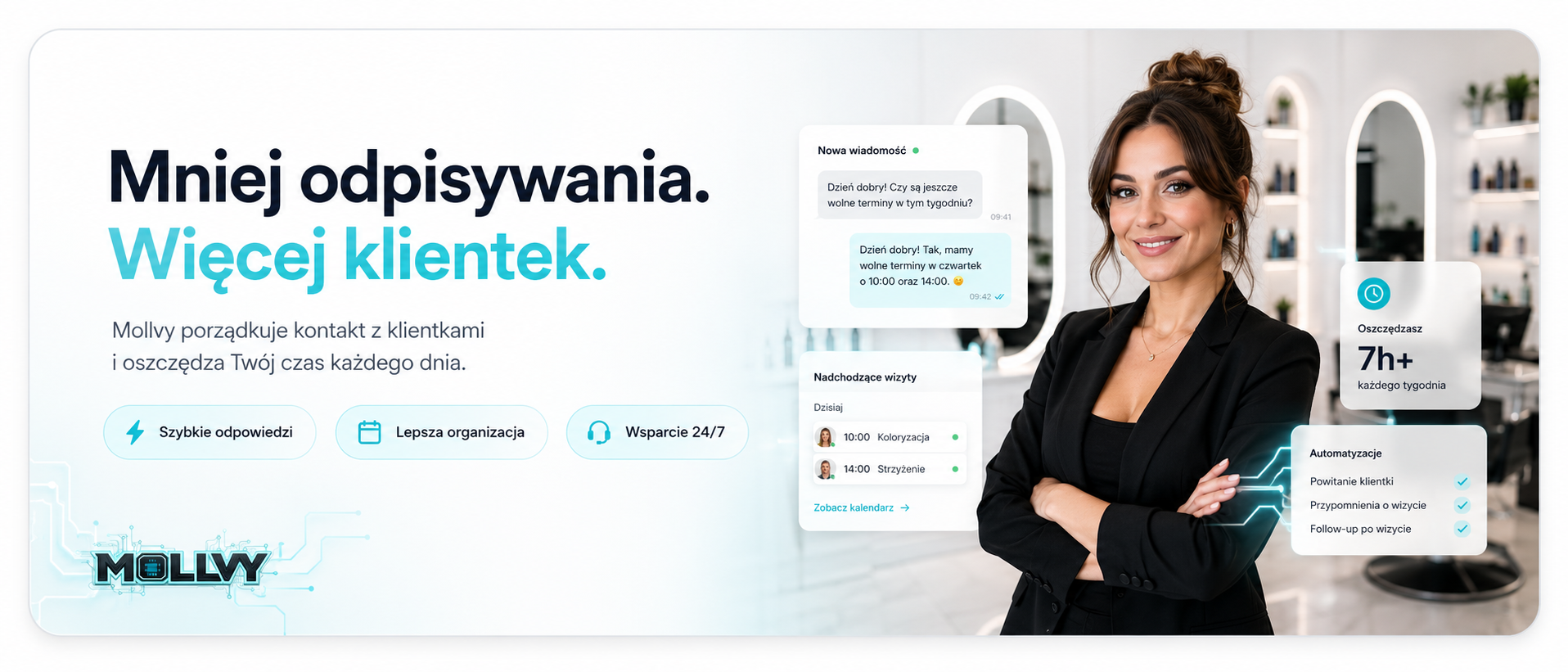 Mniej odpisywania. Więcej klientek.
